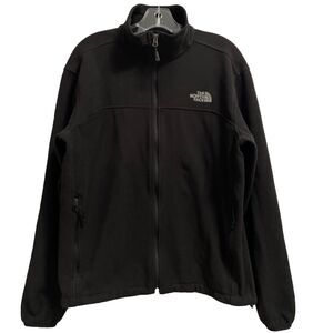 The North Face Large Fleece Jacket Men’s Full Zip Black Skiing Snowboarding